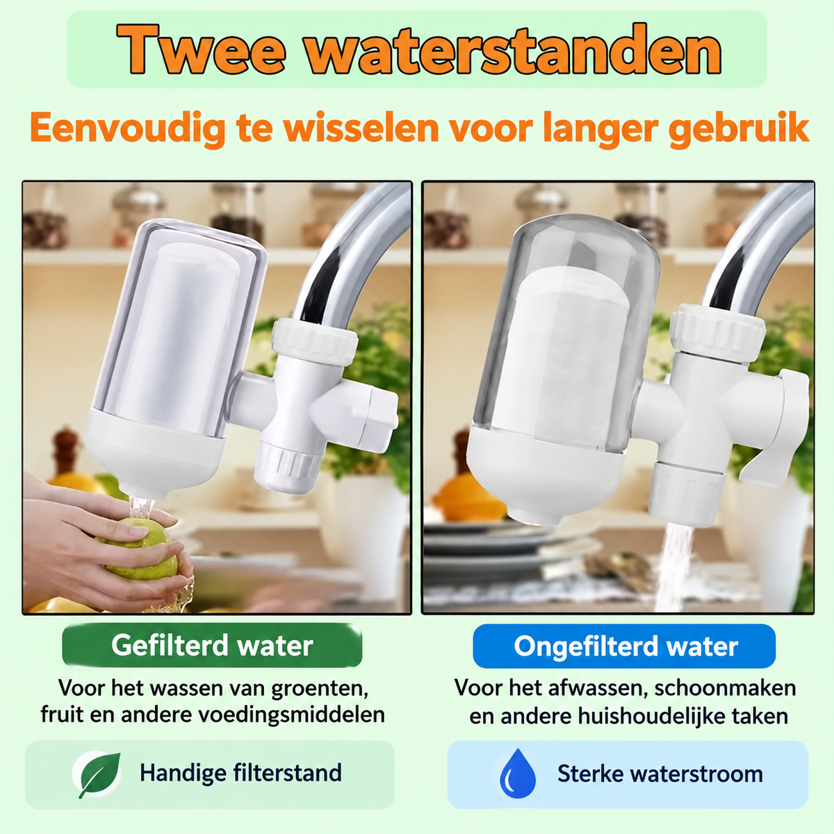 5-Laags Kraanfilter – Compact Waterfilter voor de kraan